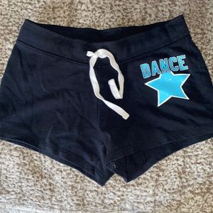 Comfy black booty shorts.